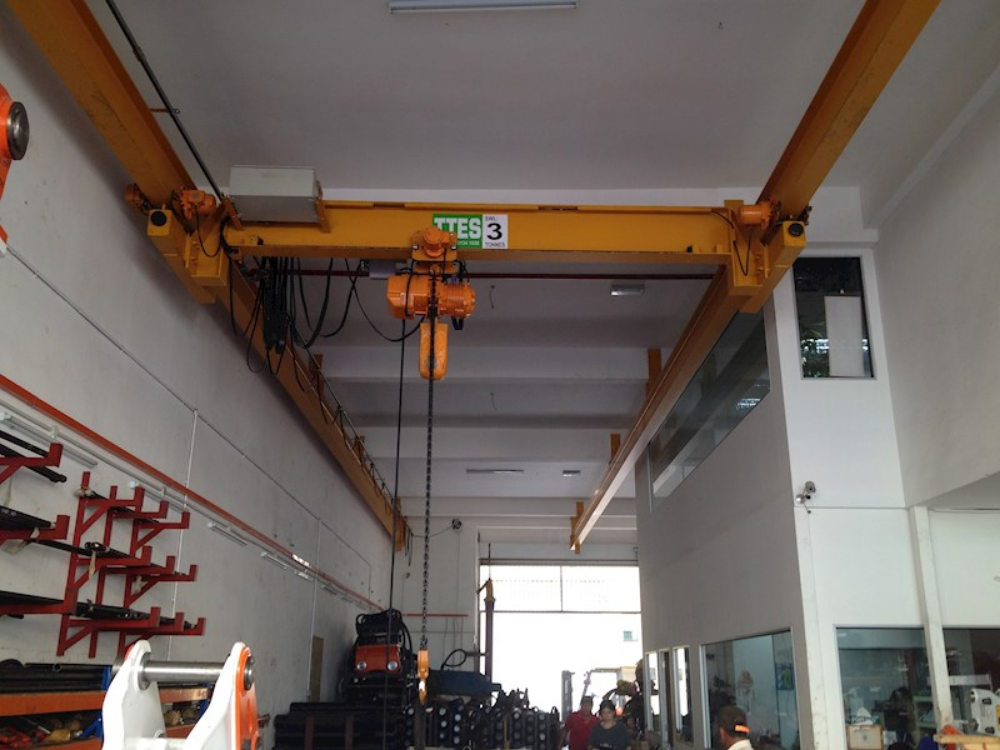 Underslung overhead crane