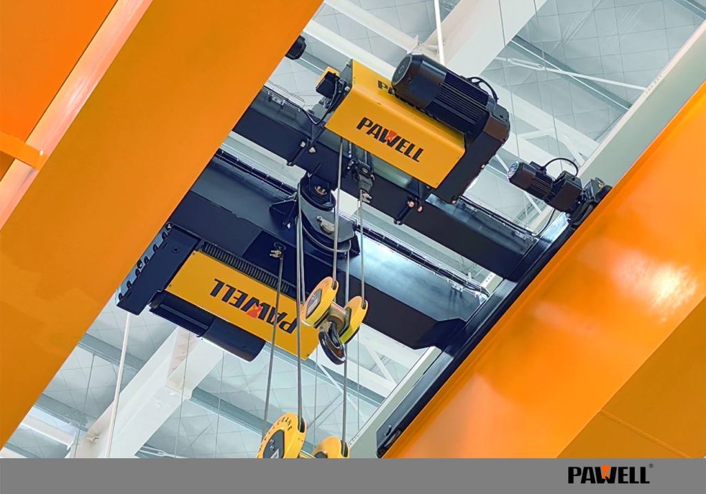 PAWELL double girder overhead crane installed in a warehouse